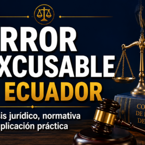 Error Inexcusable en Ecuador: análisis jurídico, normativa y aplicación práctica